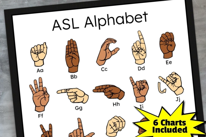 Sign Language Alphabet worksheet for Second Grade
