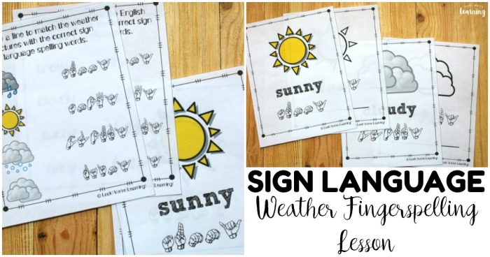 Sign language alphabet chart showing hand gestures for letters A through Z for second grade learners