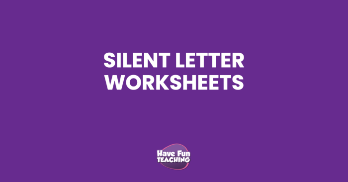 Silent Letter Search worksheet for fourth graders focusing on grammar skills