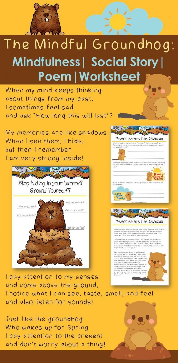 Mindfulness of Emotions activity for young learners to express feelings through storytelling Silly Stories worksheet illustrating emotions as changing weather for kindergarten students