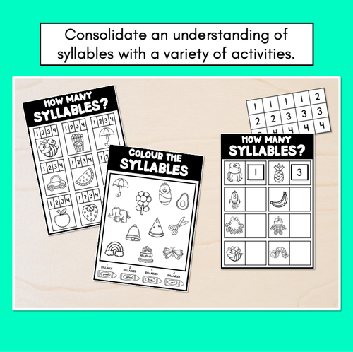 Silly Syllables worksheet exercise for geometry skills in third grade Interactive worksheet for third graders focusing on breaking words into silly syllables