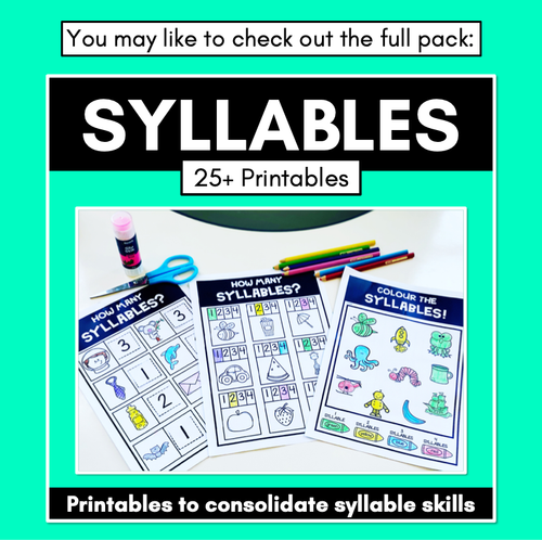 Engaging activity to enhance syllable recognition in geometry lessons Silly Syllables worksheet for third graders focusing on breaking words into syllables
