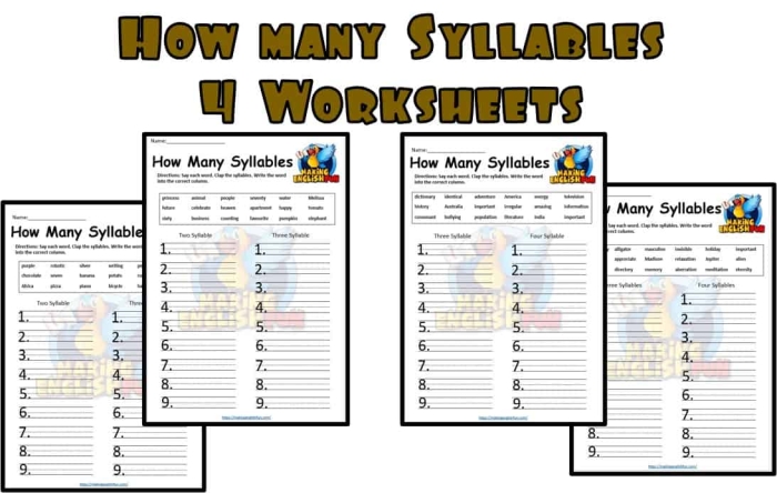 Engaging exercise to enhance syllable recognition and geometry vocabulary Silly Syllables worksheet for third graders focusing on word syllable breakdown