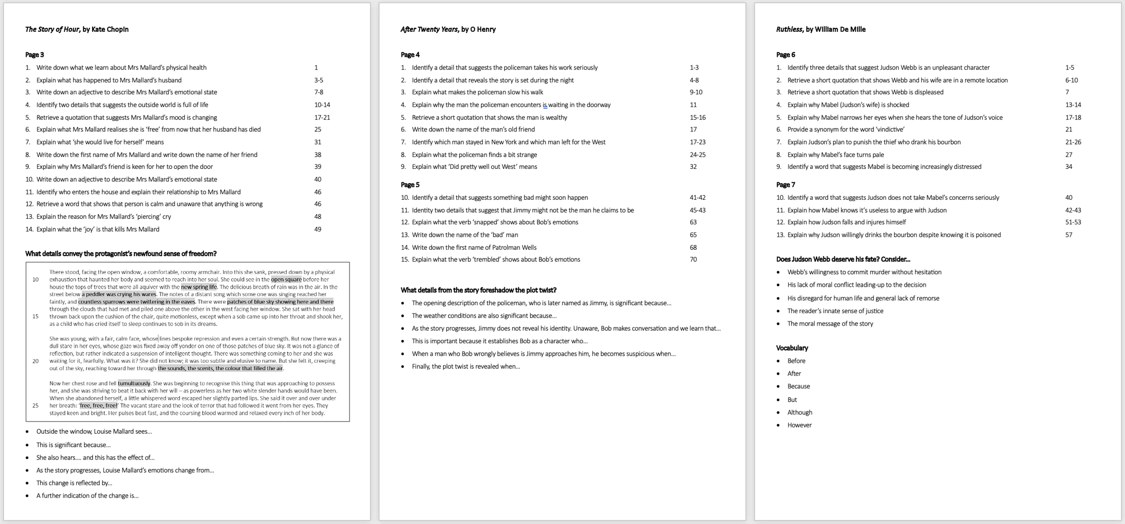 Second grade worksheet featuring a story about a twisted ankle to help students identify similes.