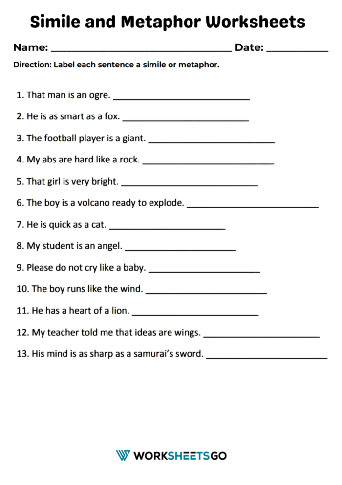 Fill-in-the-blank worksheet for second graders exploring similes like "easy as pie.
