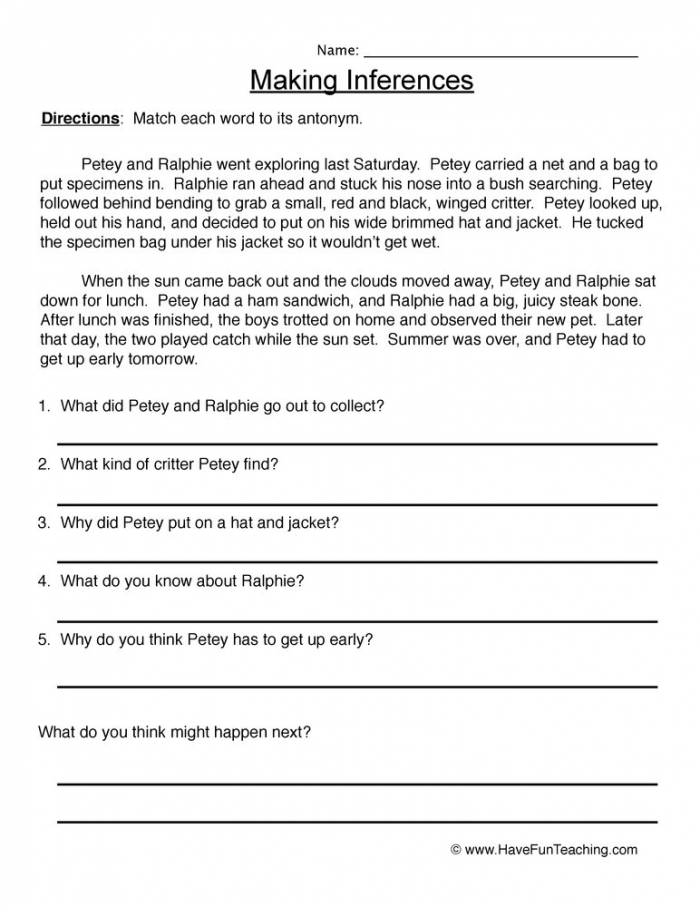 Worksheet featuring similes with visual clues for third graders learning about comparisons