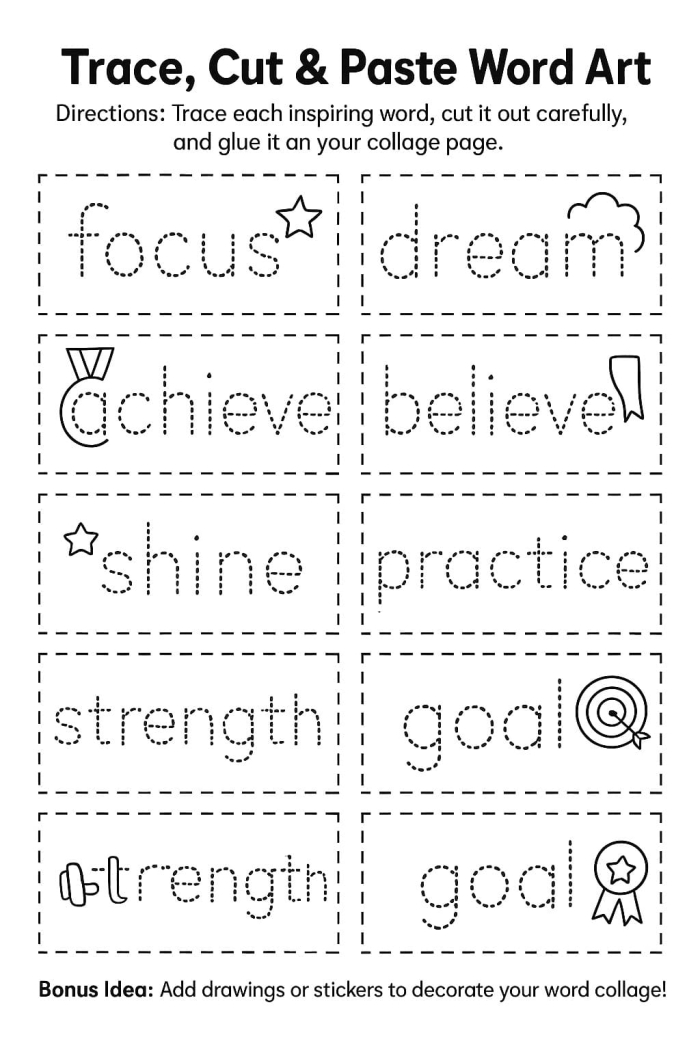 Preschool worksheet featuring Simone Biles for tracing practice and coloring