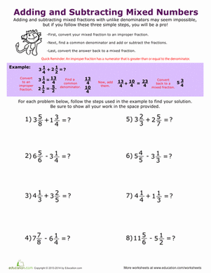 Simplifying fractions educational activity for fourth grade students featuring Sylvia worksheet 4 Fourth grade student working on a Simple Fractions with Sylvia math worksheet featuring cartoon characters