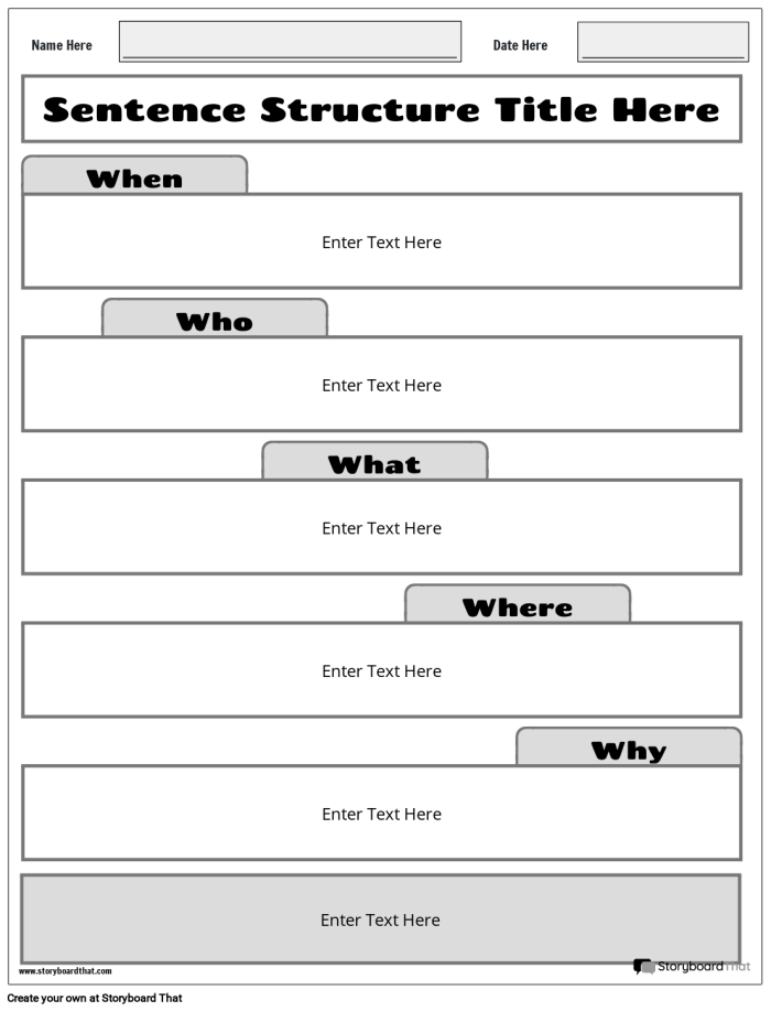 Engaging Simple Sentence Structure worksheet for creative writing skills development Worksheet for practicing simple sentence structure with nouns and verbs for second graders