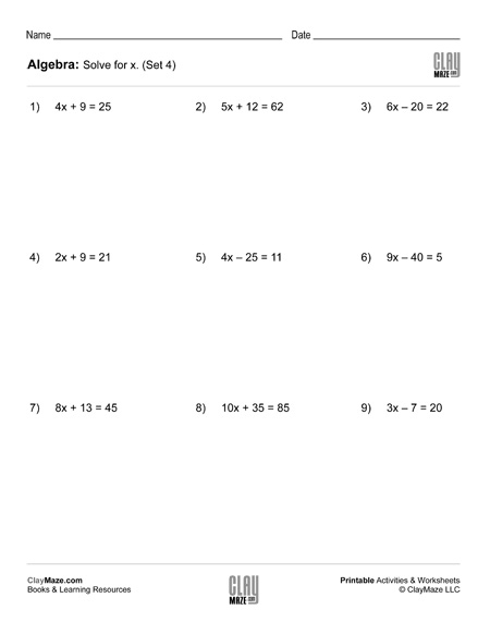 Worksheet for simplifying algebraic expressions aimed at sixth graders focusing on multiplication