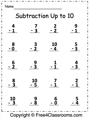 Engaging first grade math activity focusing on single-digit subtraction concepts Single-digit subtraction worksheet designed for first graders to enhance math skills