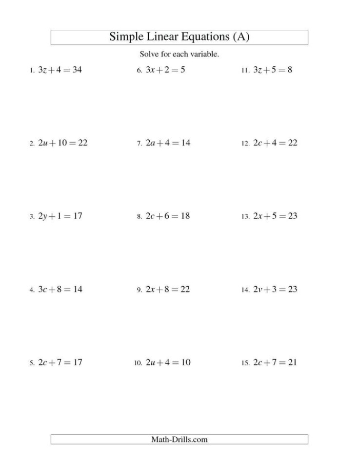 Algebra worksheet showing expression versus equation examples for middle school learners Sixth-grade student working through expression and equation practice problems on an algebra worksheet
