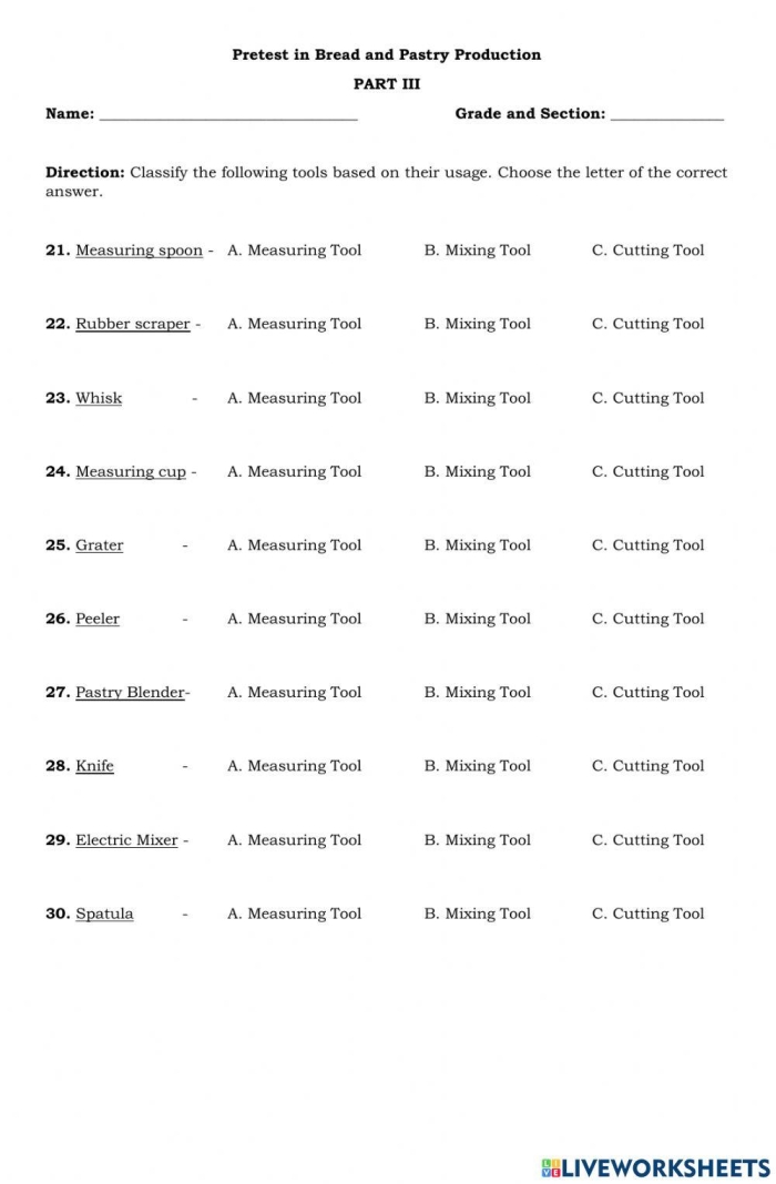Sixth grade students practice spelling words related to pastries and baking at Parvati's Pastry Palace in this grammar worksheet activity