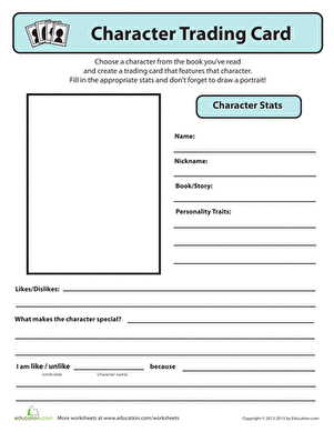 Mixed Operations worksheet for Sixth Grade Character Archetype Trading Cards worksheet for sixth-grade students exploring literature. Engaging activity to enhance critical thinking about character traits in novels.