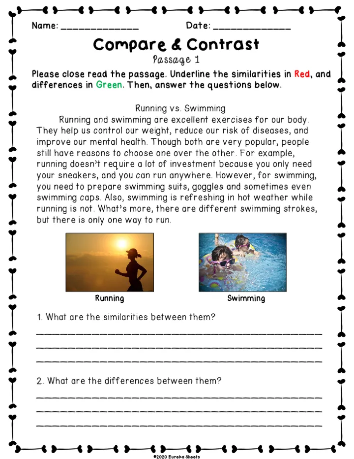 Compare and Contrast Information From Different Sources Worksheet 4 Sixth grade fractions graphic organizer for comparing and contrasting information from multiple sources