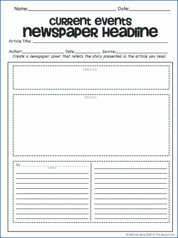 Analyzing current events worksheet 13 for 6th grade grammar and mechanics Sixth grade student filling out a Current Events: What's in the News? graphic organizer