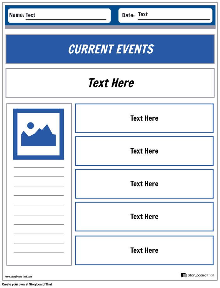 Current Events What is in the News Worksheet Number 10 Sixth grade graphic organizer worksheet for analyzing current events news stories