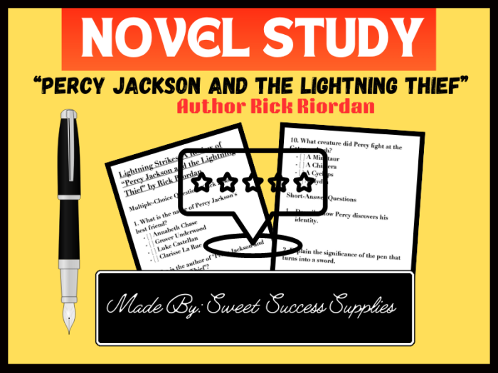 Novel Study: The Lightning Thief - Dialogue Analysis Worksheet Worksheet for analyzing character dialogue in The Lightning Thief for sixth graders