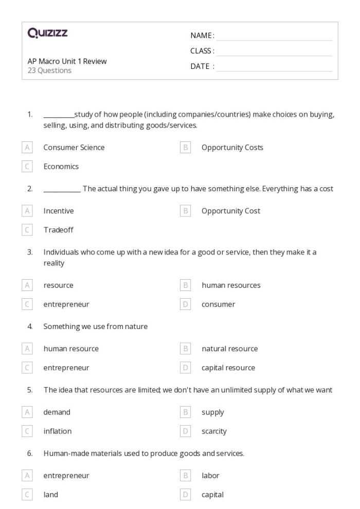 Economics worksheet showing shortage versus surplus concepts for middle school math learners Sixth grade students comparing shortage and surplus scenarios with supply and demand effects on pricing