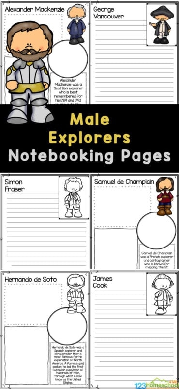 Sixth grade students completing a name that explorer worksheet activity about the Age of European Exploration