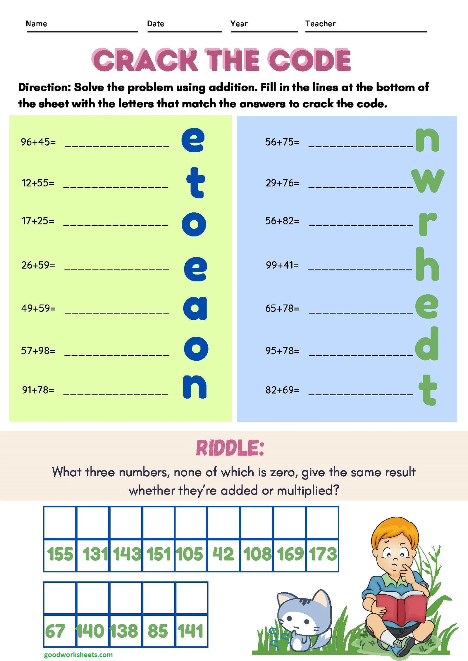 GCF Code Breaking Activity for Middle School Math Practice Students solving GCF problems to decrypt a secret message on a sixth grade math worksheet