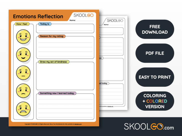 Encouraging a growth mindset through reflective writing activities Reflection prompt growth worksheet designed for sixth graders