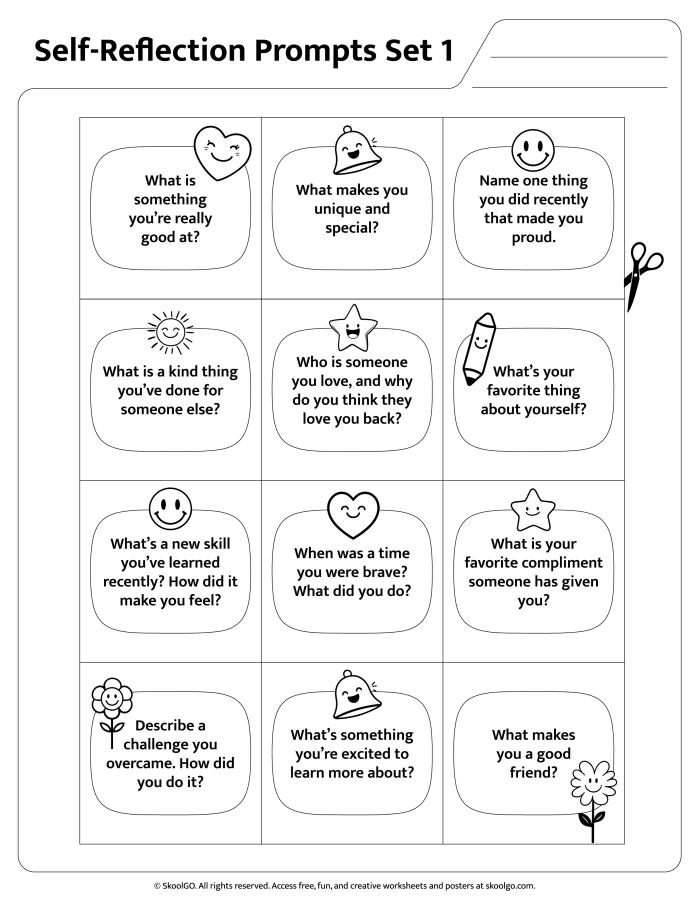 Reading worksheet for Sixth Grade Reflection prompt worksheet for sixth graders focusing on growth mindset and emotional skills. Growth worksheet for enhancing reflective writing and social emotional development in students.