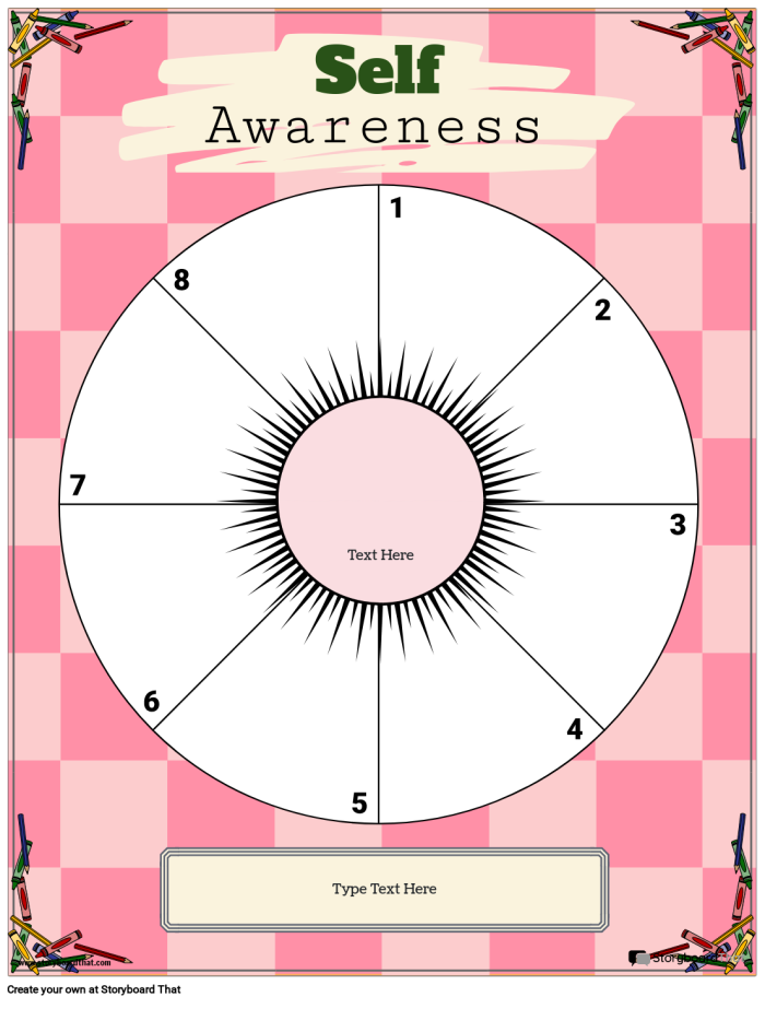 Mirror and Window Identity Activity Reflection Worksheet for Grade 6 Sixth grade student completing a reflection prompt worksheet with mirror and window identity activity drawings and writing spaces