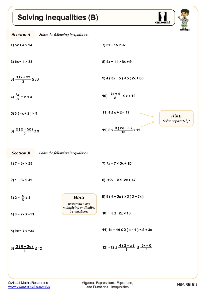 Card matching activity for writing inequalities and word problems in a sixth-grade math classroom
