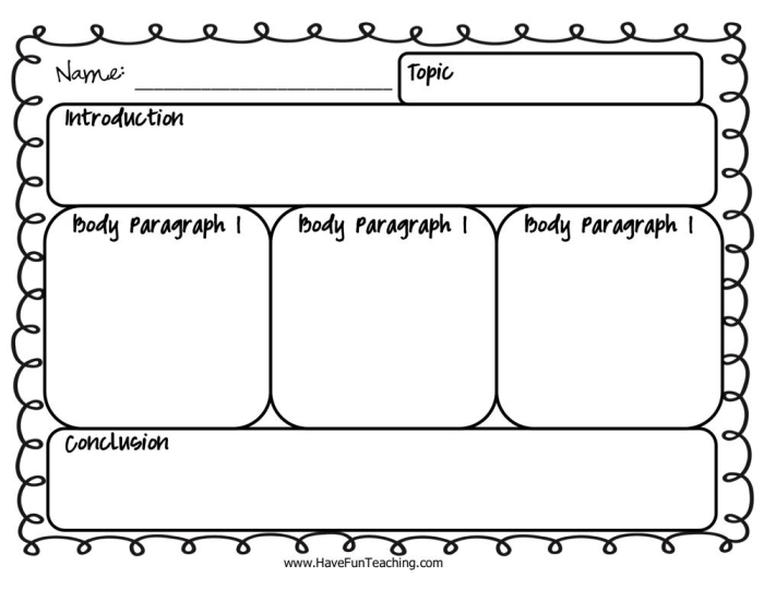 Sixth grade informational writing graphic organizer worksheet to help students plan their research papers