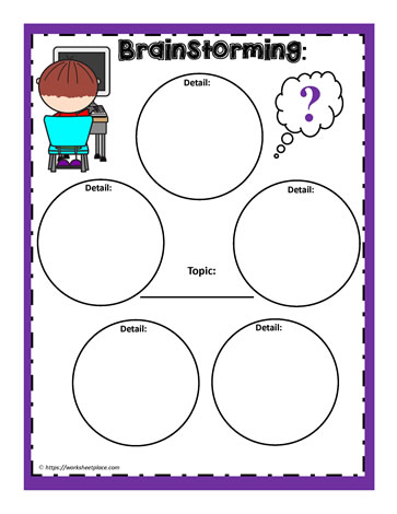 Graphic organizer worksheet for sixth graders to introduce themselves through a fun questionnaire