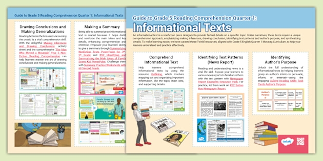 Informational reading comprehension worksheet on kites for sixth graders