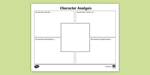 Sixth grade student completing a character analysis graphic organizer worksheet on literature