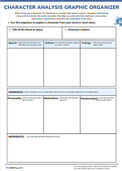 Worksheet for identifying themes in literature through text evidence for sixth graders