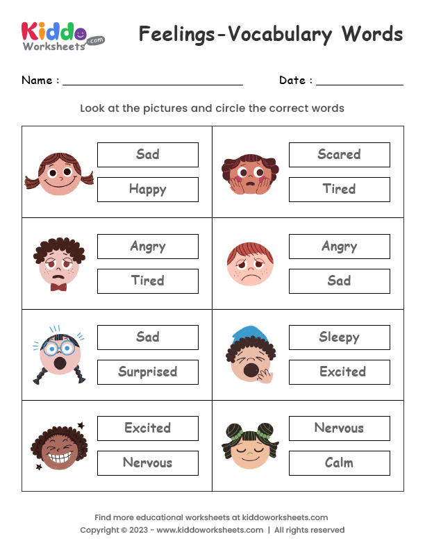 Worksheet for testing sixth graders' math vocabulary and reasoning skills