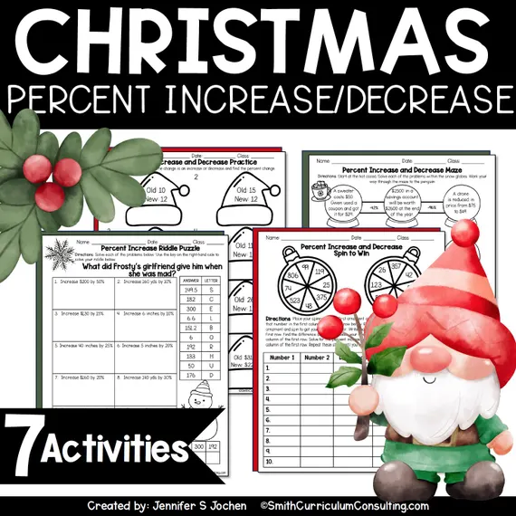 Sixth grade math worksheet featuring a maze to practice calculating percentages