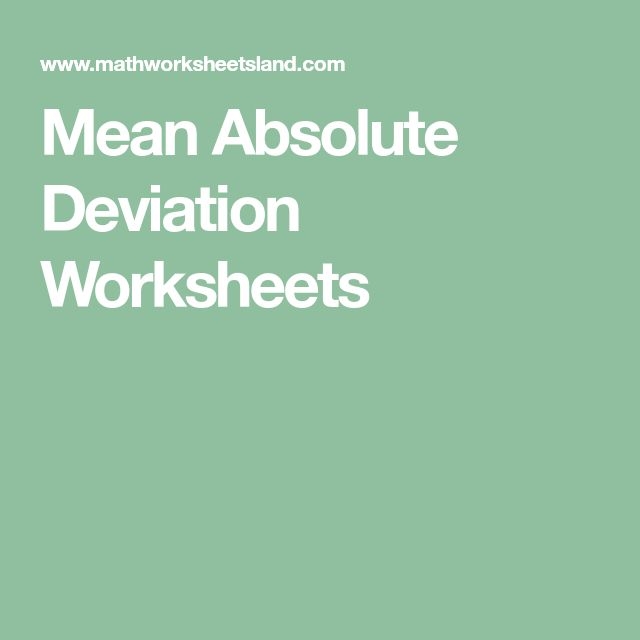 Sixth grade math worksheet for calculating mean absolute deviation of data sets including fractions