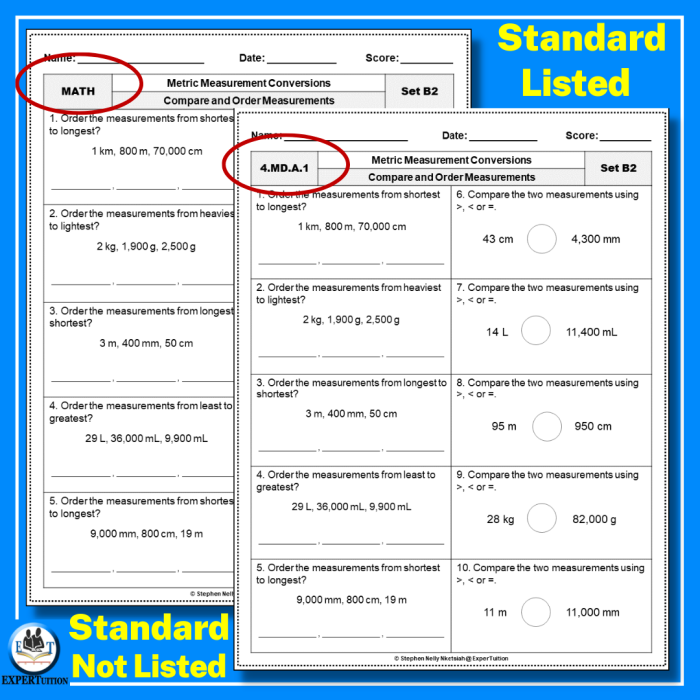 Convert Between Customary and Metric Units Worksheet for Sixth Graders Worksheet for practicing conversions between customary and metric units of measurement