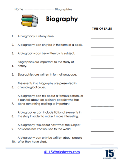 Graphic organizer for comparing and contrasting biography, autobiography, and memoir in nonfiction for sixth graders