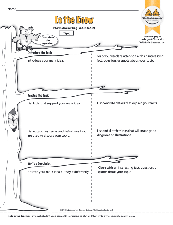 Worksheet graphic organizer for summarizing key ideas in nonfiction texts for sixth graders