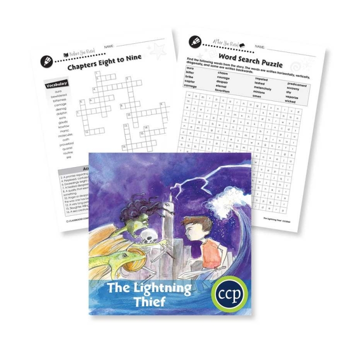 Exploring dialogue and literary techniques in Rick Riordan's novel Worksheet for analyzing character dialogue in The Lightning Thief for sixth graders