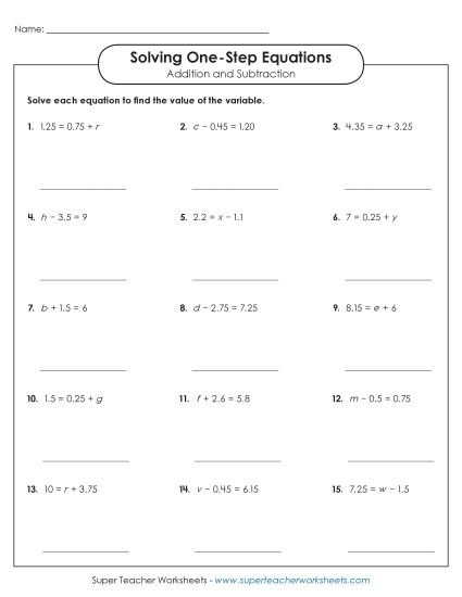 Worksheet showcasing an engaging algebra riddle for sixth graders to practice one-step equations