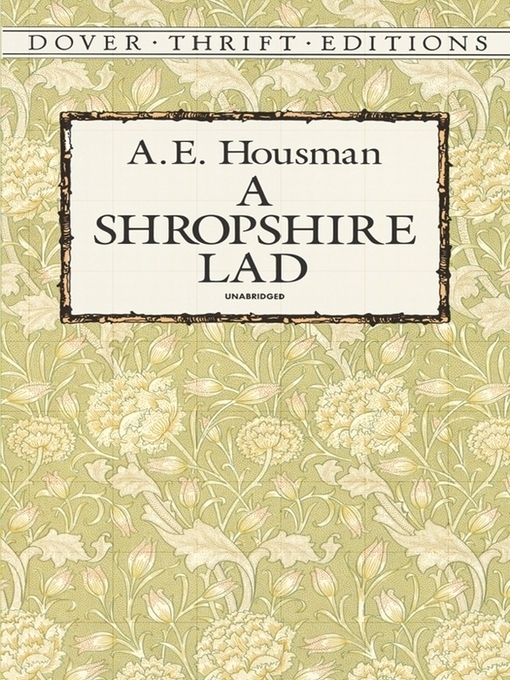 A student completing a literature worksheet on A. E. Housman’s poem When I Was One-and-Twenty