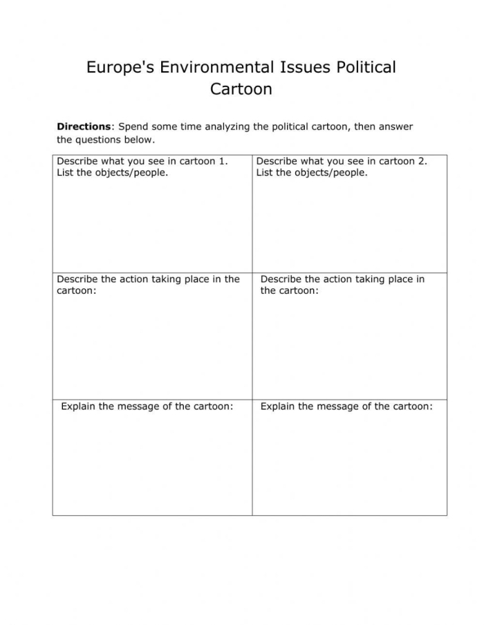 How to Read a Political Cartoon framework reference sheet for students Worksheet for analyzing political cartoons in a sixth-grade reading class