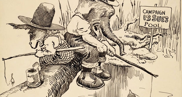 Reference sheet for analyzing political cartoons in reading activities Worksheet providing guidance on interpreting political cartoons for sixth-grade students