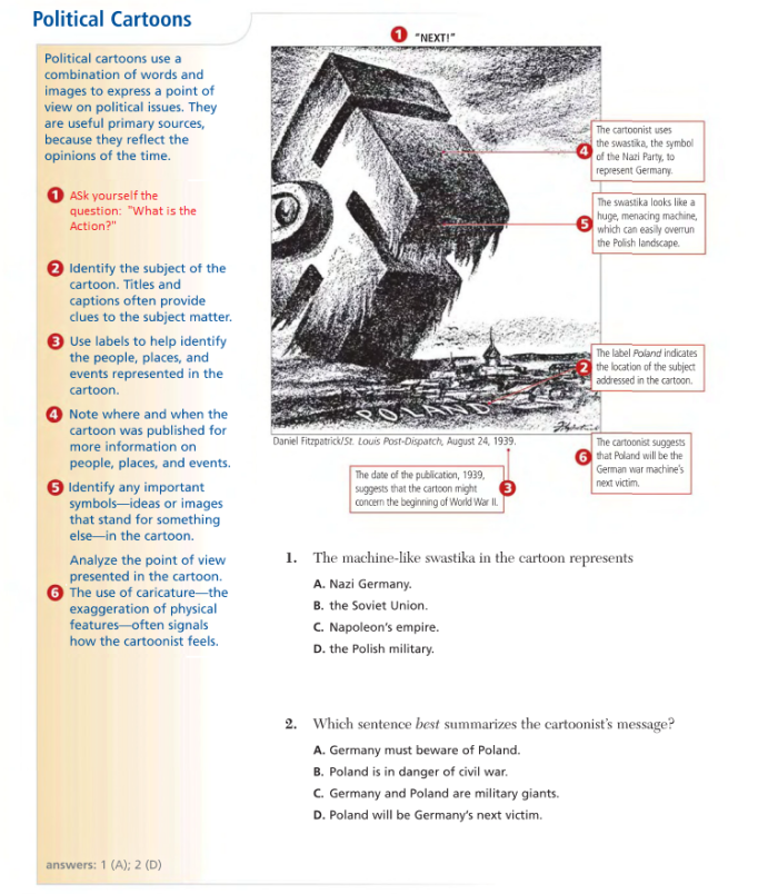Guide for reading political cartoons effectively Worksheet for analyzing political cartoons for sixth-grade students
