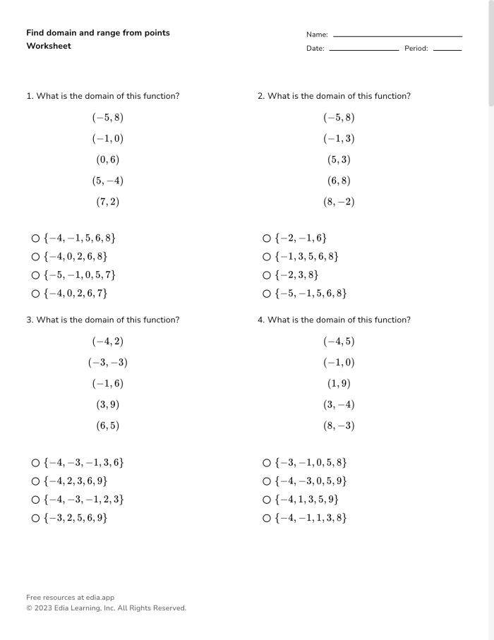 Practice Finding Range Worksheet Number 15 Addition Math Activity Sixth grade math worksheet for practicing finding the range in a data set