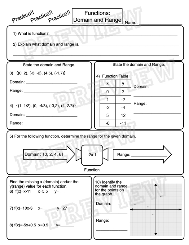 Practice Finding Range Worksheet 18 Addition Data and Graphing Sixth grade math worksheet focused on calculating the range of data sets