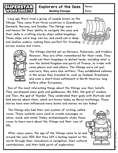 Sixth grade students practicing reading comprehension skills with an informational worksheet about Chile geography