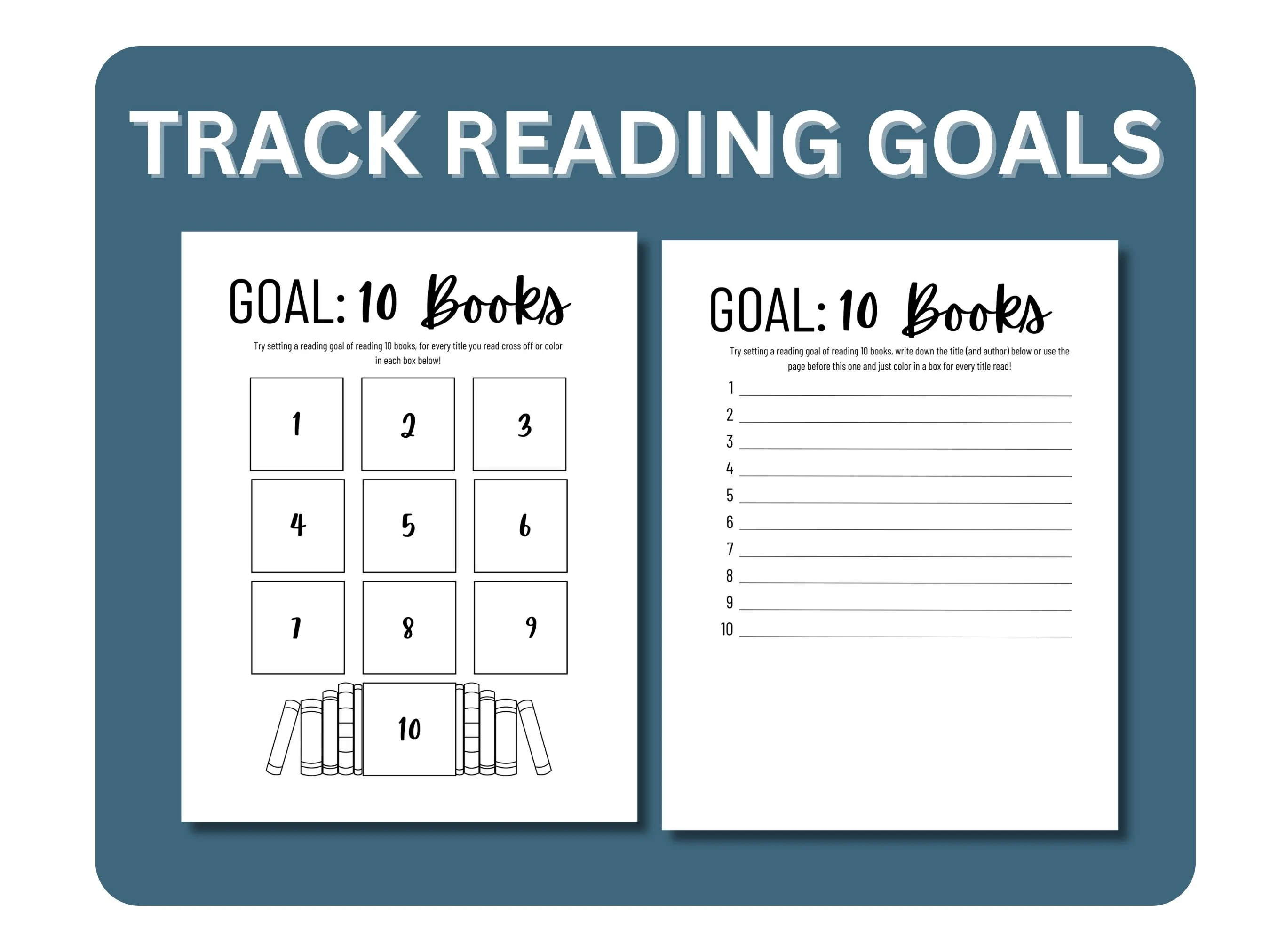 Reading Survey worksheet for students to define their reading goals and identities